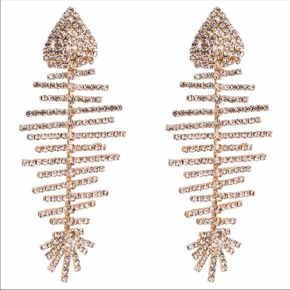 Massive Crystal Earrings - Picture 3 of 6